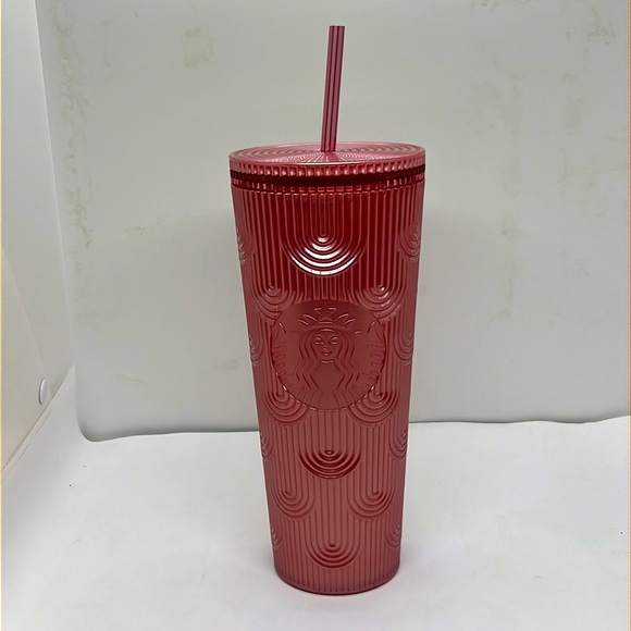Starbucks 24oz Art Deco Design Tumbler, Lid with Straw - Picture 2 of 4